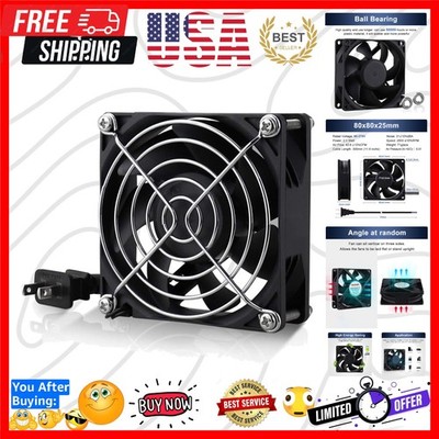 80mm EC Axial Fan AC 110V 115V 120V 220V 240V Brushless Cooling Fan 80mm x 25mm