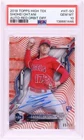 2018 Topps High Tek Shohei Ohtani RC Auto Red Rookie Card SSP #/10 PSA 10 Pop 1