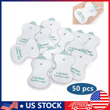 50PCS Snap On Replacement Pads For Pulse Massager  Electrode Tens Unit NEW