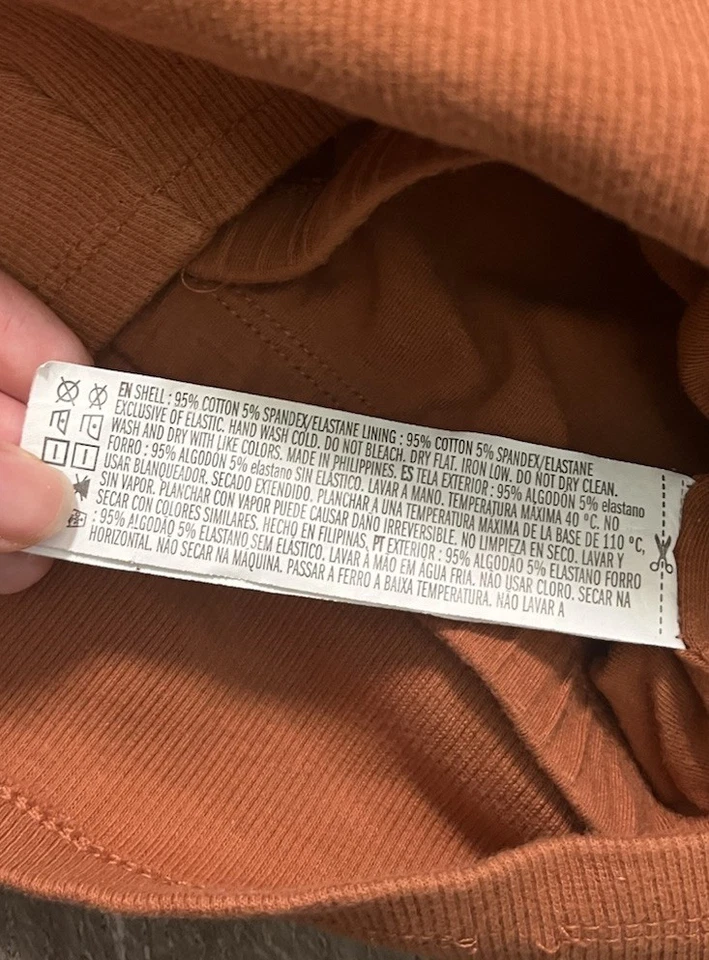 Forever 21 Small Orange Ribbed Racerback Crop Tank Top Women’s Activewear - Image 4 of 4