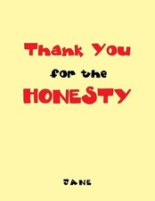 Thank You for the Honesty by Jane (English) Paperback Book