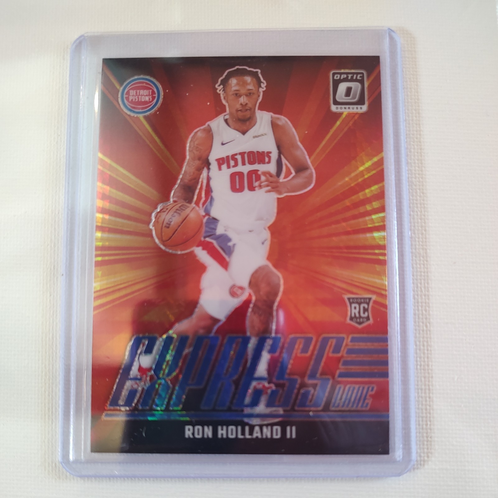 2024-25 Panini Optic - Express Lane Ron Holland II #15 Blue /175 Rookie Pistons
