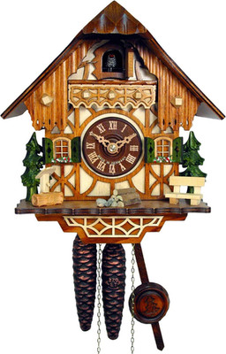 Charming Cuckoo Clock - Black Forest House Design 1.0260.01.C