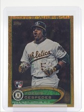 YOENIS CESPEDES 2012 TOPPS UPDATE ROOKIE DEBUT GOLD SPARKLE RC Q0M-612