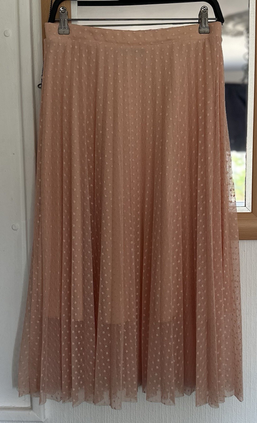 Peach Flowy Maxi Skirt for Women - Soft & Comfortable Summer Dress