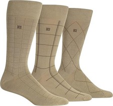 Chaps - Men’s Dress Crew Socks 3-Pack Classic Solid & Patterned Designs Comfort