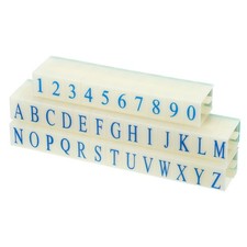 Detachable Number Letter Stamp Plastic 17mm Font Size 1 Numeral 0-9 Alphabet A-Z
