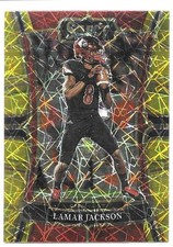 2023 Panini Select Draft Picks Gold Lazer Prizm Lamar Jackson Ravens QB #35