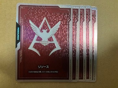 Gundam Card Game Resource Char 5 cards