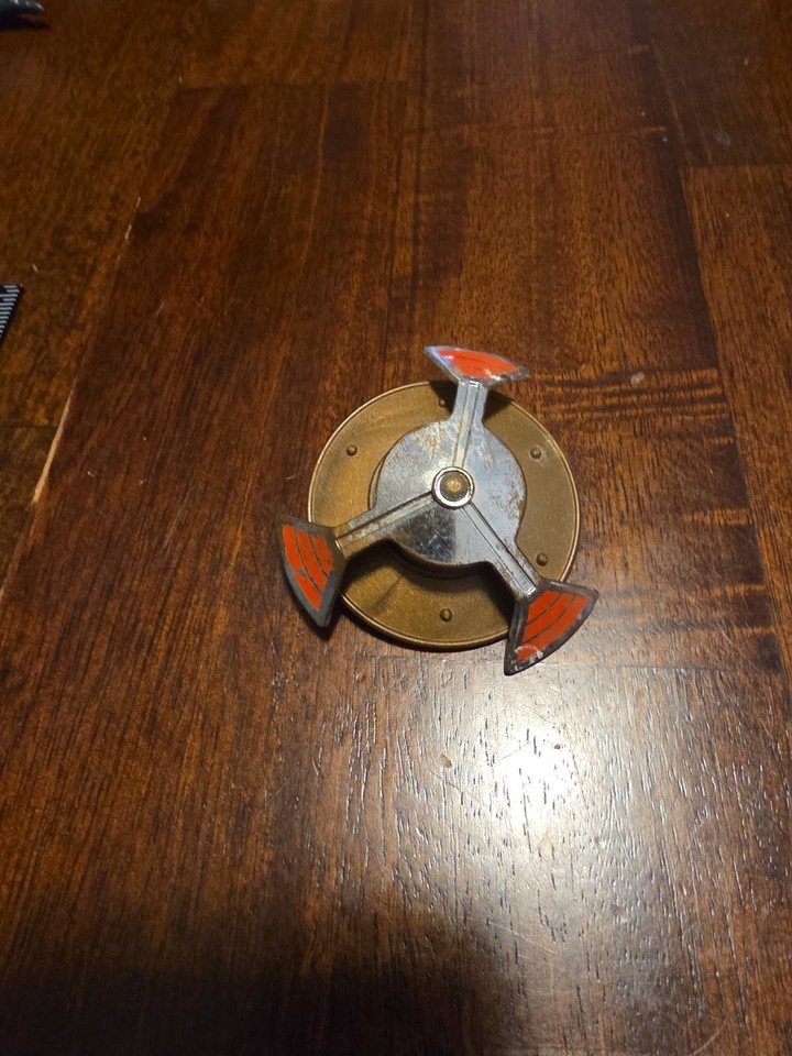 Original 1985 Flying Fists He-Man with spinning shield — a single clean MOTU piece that hits pure 80s nostalgia without the 'random junk pile' problem.