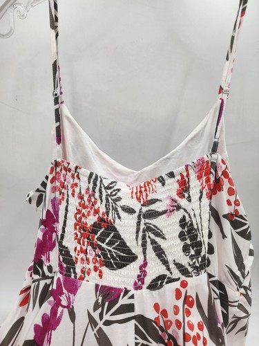 Old navy fit and flare green orange pink summer dress size large - Picture 4 of 6