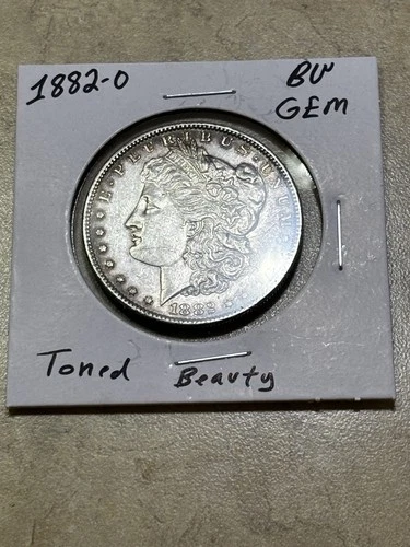 1882-O Morgan Dollar ☆ 90% Silver ☆ BU GEM ☆  Toned Beauty