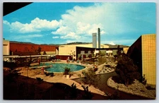 Albuquerque New Mexico~White Winrock Motor Hotel~Roadside Motel~1950s Pc