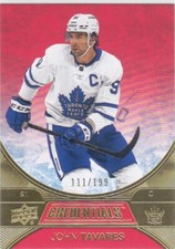 2021/22 CREDENTIALS..JOHN TAVARES..RED../199..# 9..MAPLE LEAFS..COMBINED SHIP