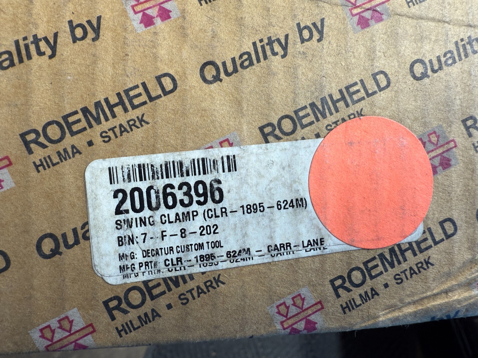 Carr Lane Roemheld CLR-1895-624M-SCD 500bar Swing Clamp Tool