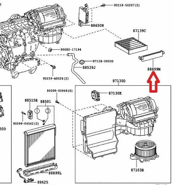 13-18 LEXUS ES300H CABINA FILTRO AIRE CUBIERTA PLACA / PANEL PUERTA ACCESO NUEVO Foto 3 de 3