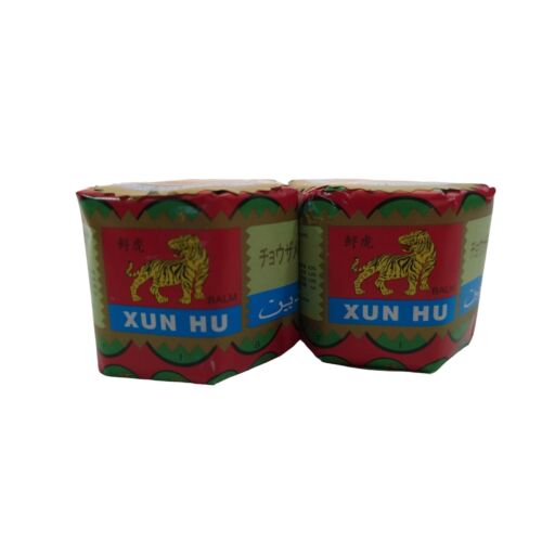 (2) Xun HU Tiger Balm White Herbal Rub Arthritis Pain Relief Massage Ointment