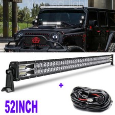 52” LED Arbeitsscheinwerfer Halter schwarz Lightbar For Jeep Cherokee XJ 84-01