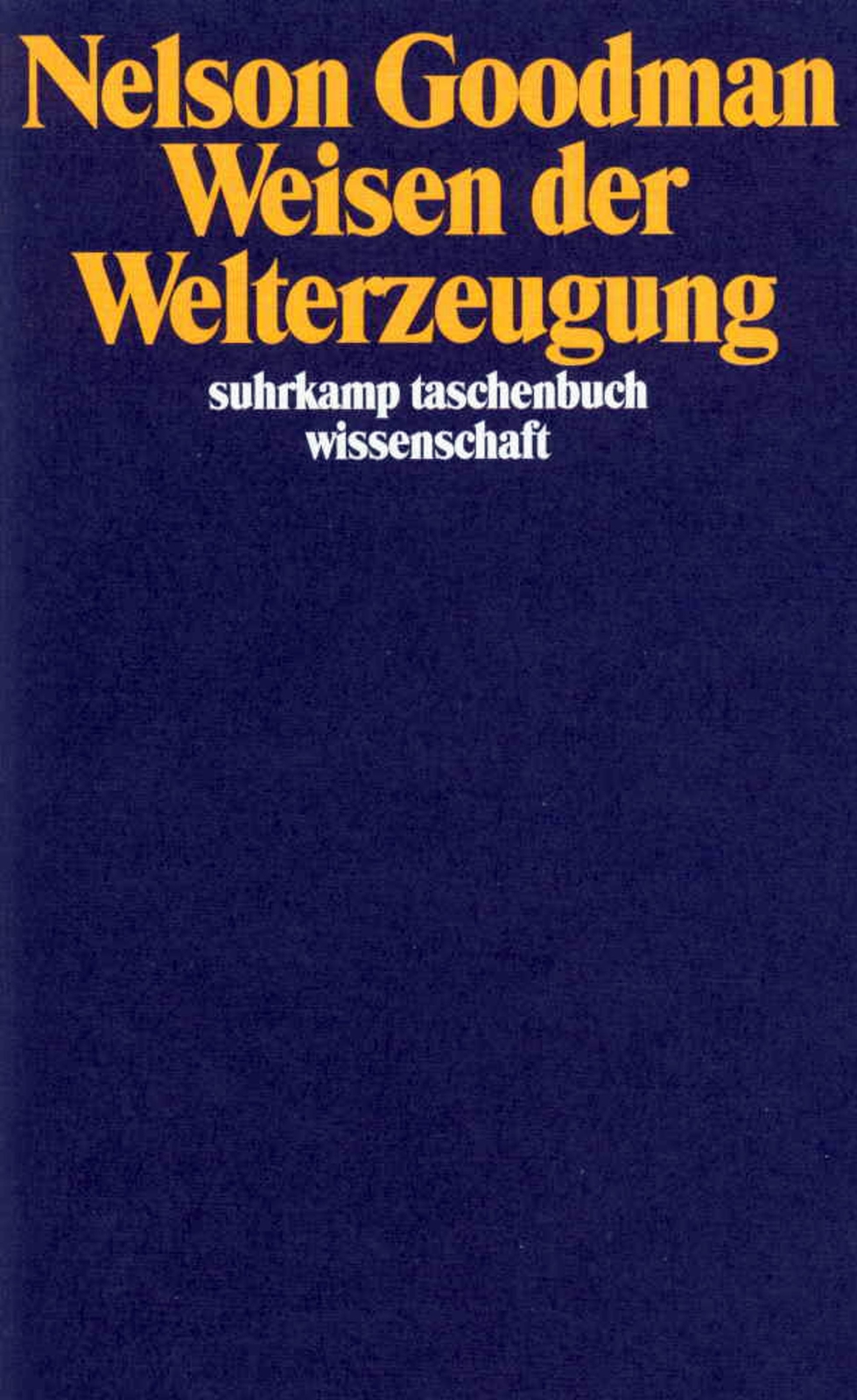 Thumbnail - Weisen Der Welterzeugung Nelson Goodman