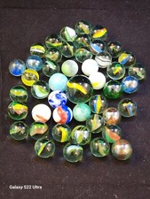 Lot of 46 Assorted Glass Marbles