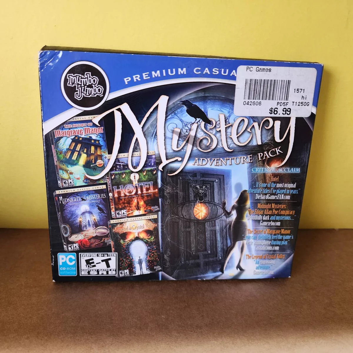 4 GAMES * Mystery ADVENTURE PACK CD ROM PC VIDEO GAME Free USA Shipping