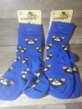 2 Pair Yosemite Bear Print Youth Size Socks 1-5