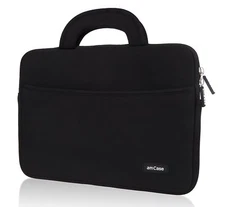 Chromebook Case (13.3") amCase Protective Neoprene Laptop Sleeve/Bag (Black)