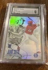 2018 Panini Chronicles Illusions Juan Soto Blue RC CSG MINT 9 SP 74/99