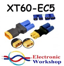 XT60 to EC5 Connectors Adaptors Male-Male/Female EC5-XT60 Lipo Battery UK Seller