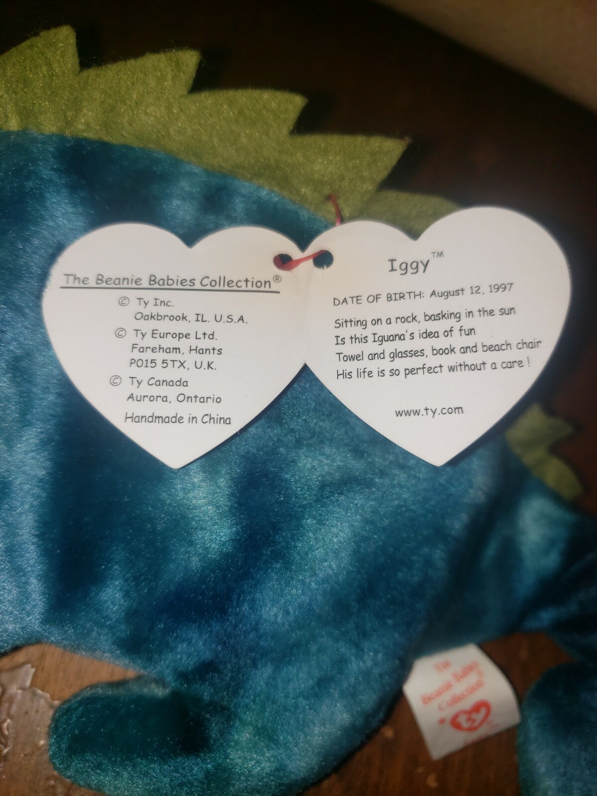 iggy beanie baby august 12 1997 worth