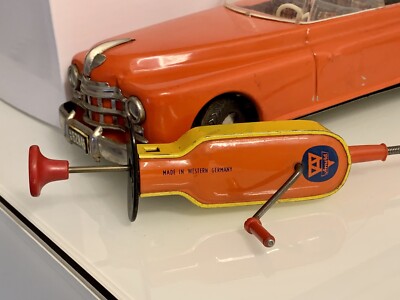 Jouet Ancien En Tôle – Voiture Cabriolet Arnold – Échelle 1/20 – Vintage Allemagne