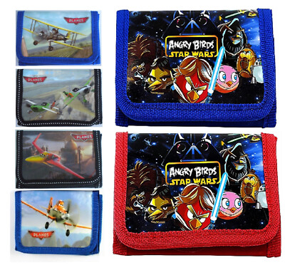 Star Wars Angry Birds Anime Wallet Cash Coin Organizer Holder Case Free Gift Bag