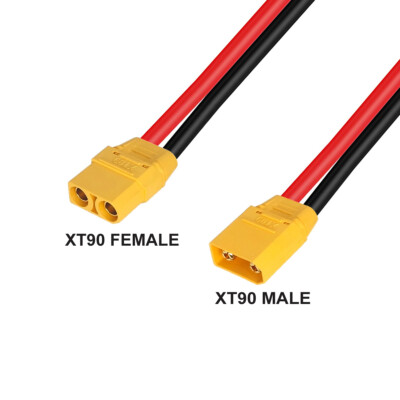 YACSEJAO Cavo 10AWG XT90 per montaggio a pannello, connettore ad alta