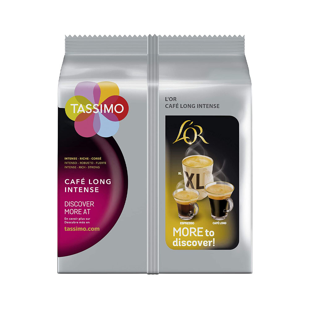 Tassimo Coffee Pods L'OR Cafe Long Intense 5 x 16 Drinks (Total 80