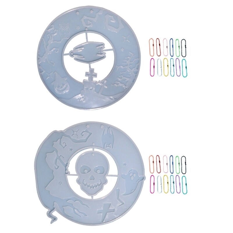 Skull Bat Silicone Mold for Epoxy Resin Casting Jewelry Making Home Decorations