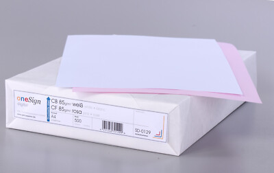 1500 Blatt Durchschlagpapier / Durchschreibepapier A4 CB weiß|CF rosa  85g