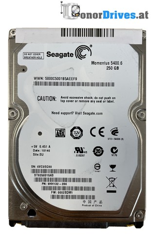 Seagate ST9250315AS - 9HH132-286 - 250 GB - SATA - PCB 100538288 Rev. E *