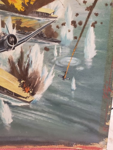 ORIGINALE ANNI 60 LETTORI DIGEST ILLUSTRAZIONE ARTE SECONDA GUERRA MONDIALE MIRACOLO A METÀ STRADA H. SCHAARE - Foto 5 di 9