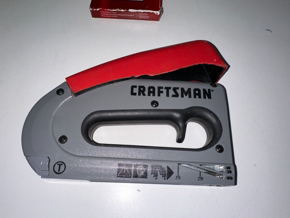 Craftsman Heavy Duty Stapler Nail Gun Narrow Crown Easy Fire 68514 eBay