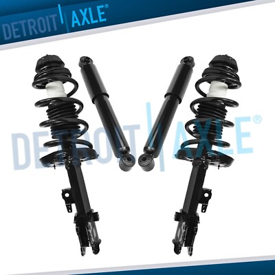 Front Struts w/Coil Spring Rear Shock Absorbers for 2010 2011 2012 2013 Kia Soul