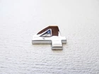NUMBER 4 FULL METAL SILVER 3D SELF-ADHESIVE CAR BADGE HOME EMBLEM STICKER