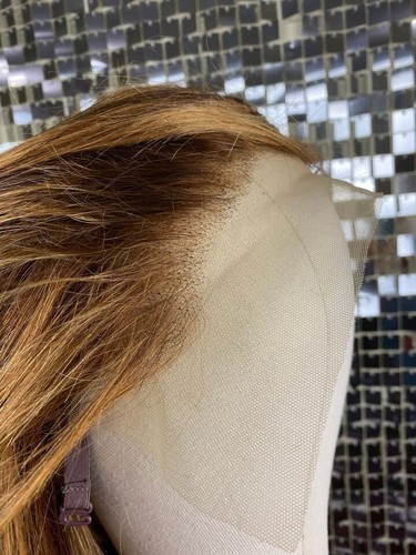 Human Hair 10 Inch Bob Highlighted Honey Blonde 13x6 Lace Front - Picture 3 of 10