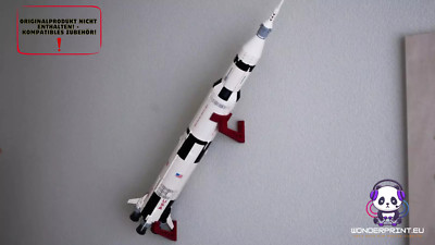 Wandhalterung Halter Stand passend für LEGO  Nasa Saturn V Rakete 92176 vs 21309