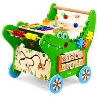 Lauflernwagen FüR Kinder Lauflernhilfe Holz Baby Walker Activity Motoriktisch