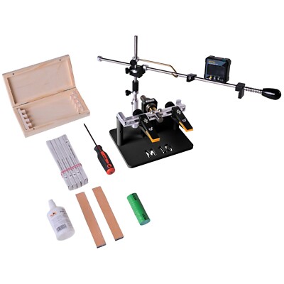 Knife sharpener ''Model 10'' + basic sharpening set BLACK EDITION