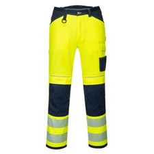 Portwest PW3 Hi-Vis Work Trousers Durable Reflective PW340
