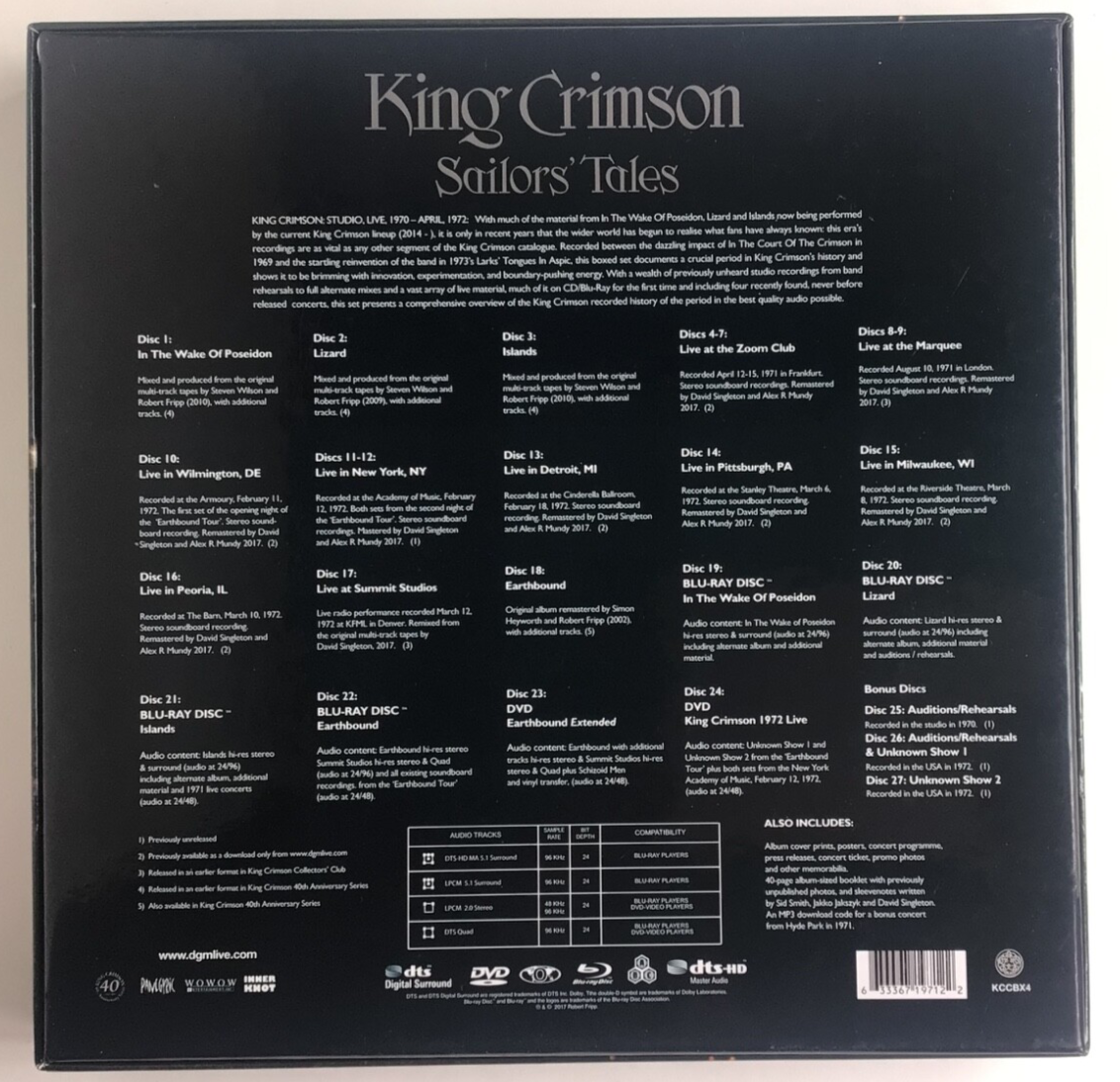 キングクリムゾン SAILORS' TALES 21CD+4BD+2DVD Amazon.co.jp: king crimson Sailors' Tales 1970-1972 21CD +