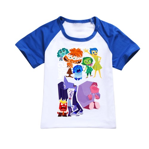 Inside Out 2 Shirt Kids Sportswear Short Sleeve T-Shirt+Shorts 2pcs Set Toddler - Picture 10 of 47
