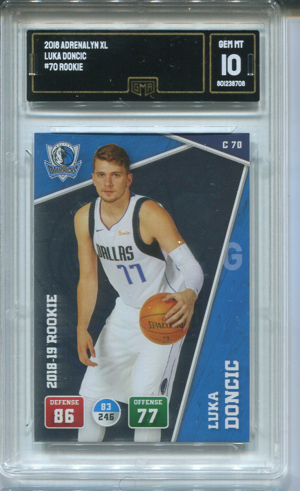 2018 Luka Doncic Adrenalyn XL Rookie Gem Mint 10 #70 | eBay UK