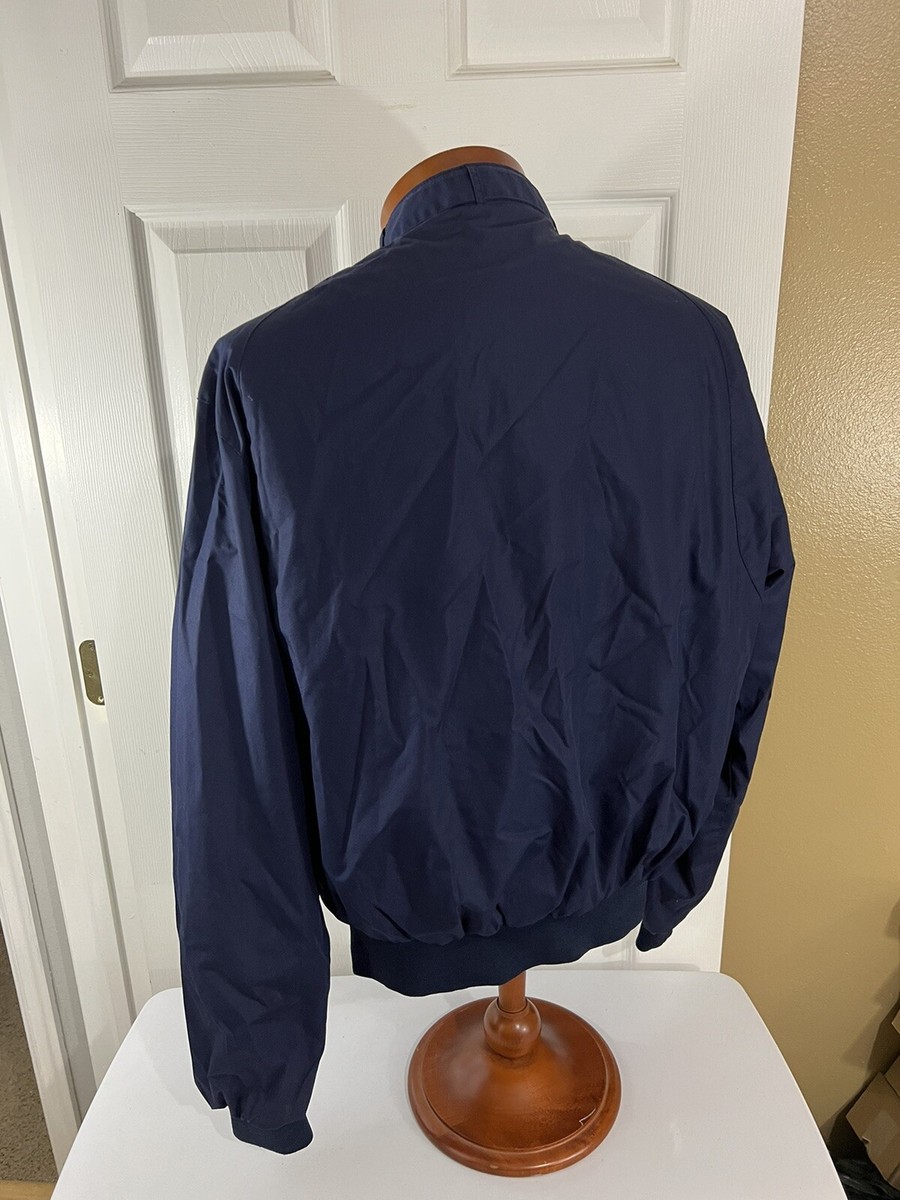 Members Only Racer Jacket Blue 44L Original Vintage Classic Iconic